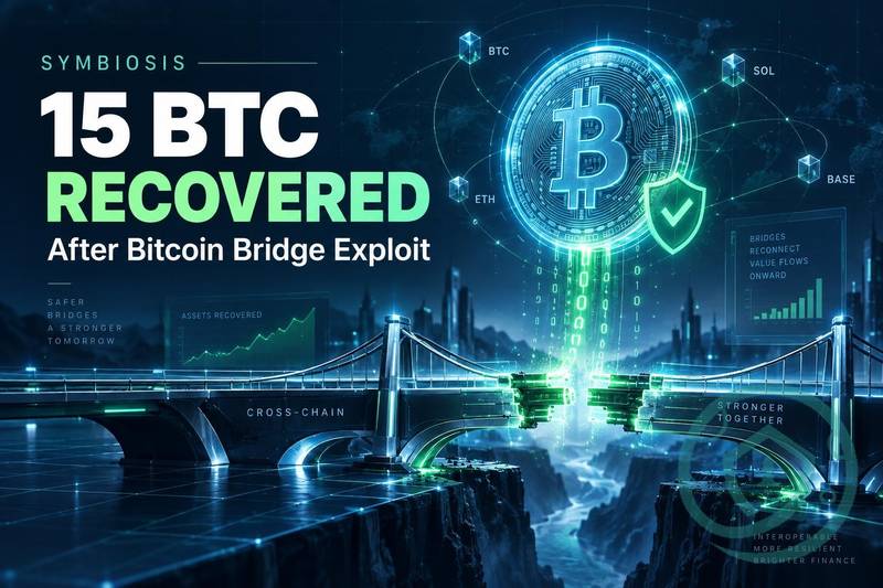 Symbiosis 在比特币桥被利用后追回 15 BTC配图