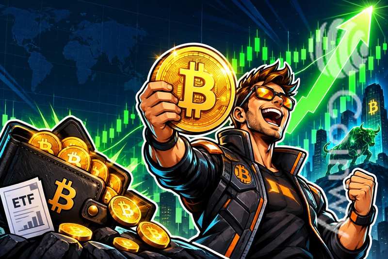 随着BTC上涨,比特币ETF持有者重回盈利配图