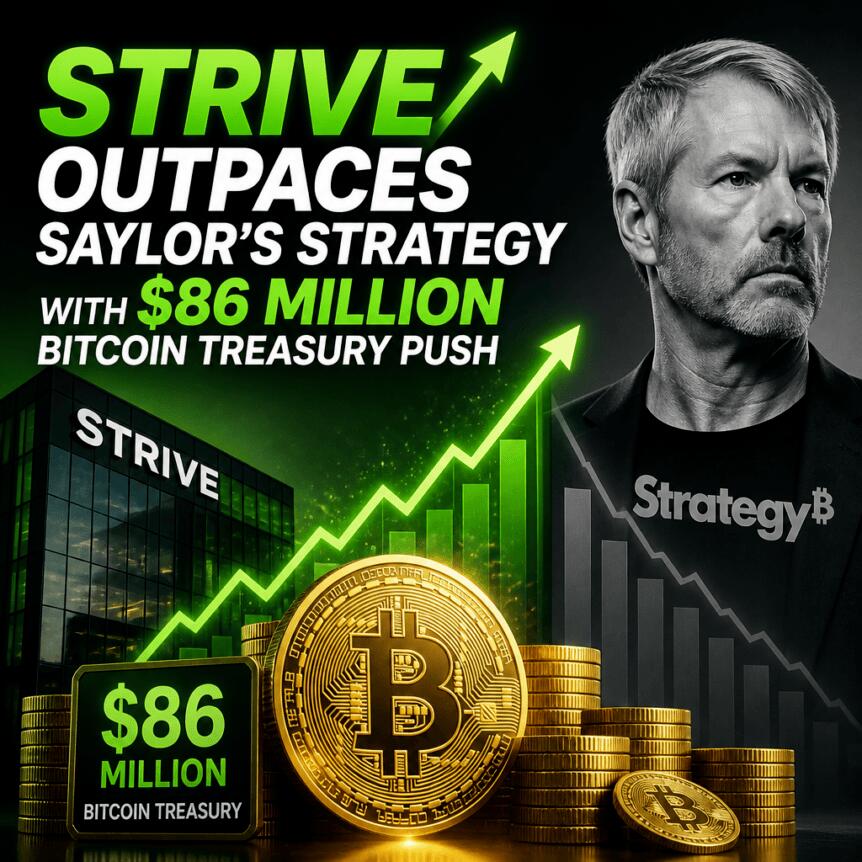 Strive 以 8600 万美元比特币储备推动超越 Saylor 的 Strategy配图
